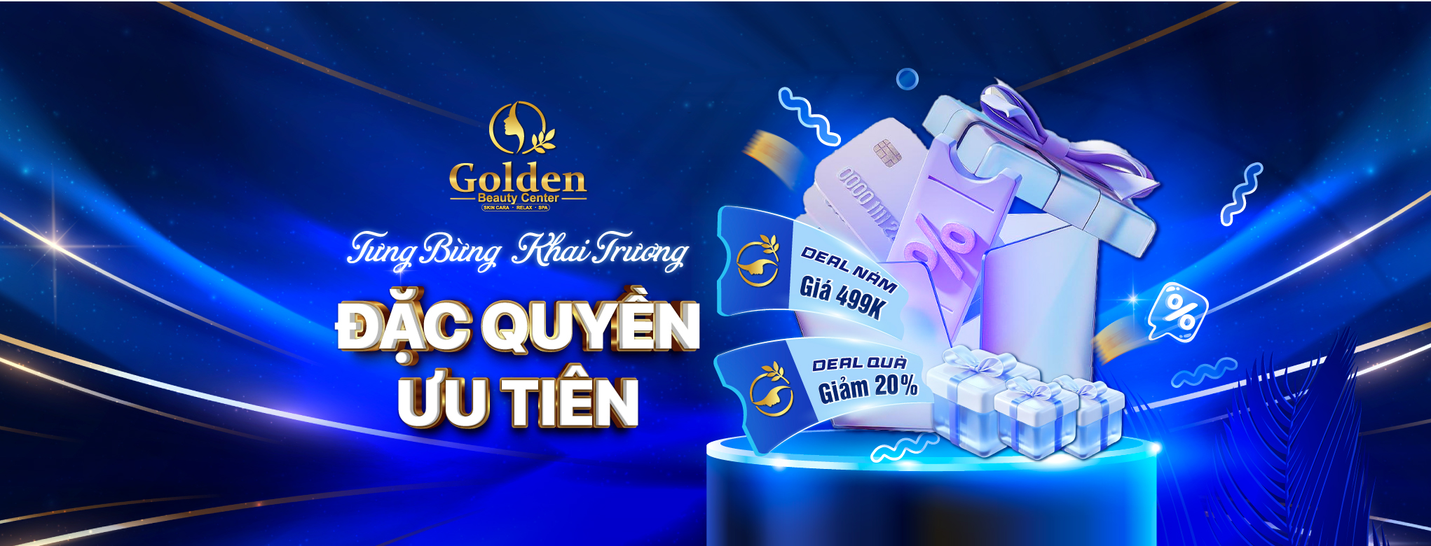Golden Beauty Center Banner